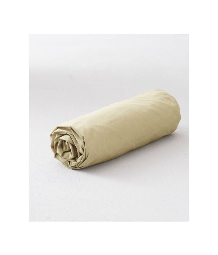 Cotton Fitted Sheet Set-Beige
