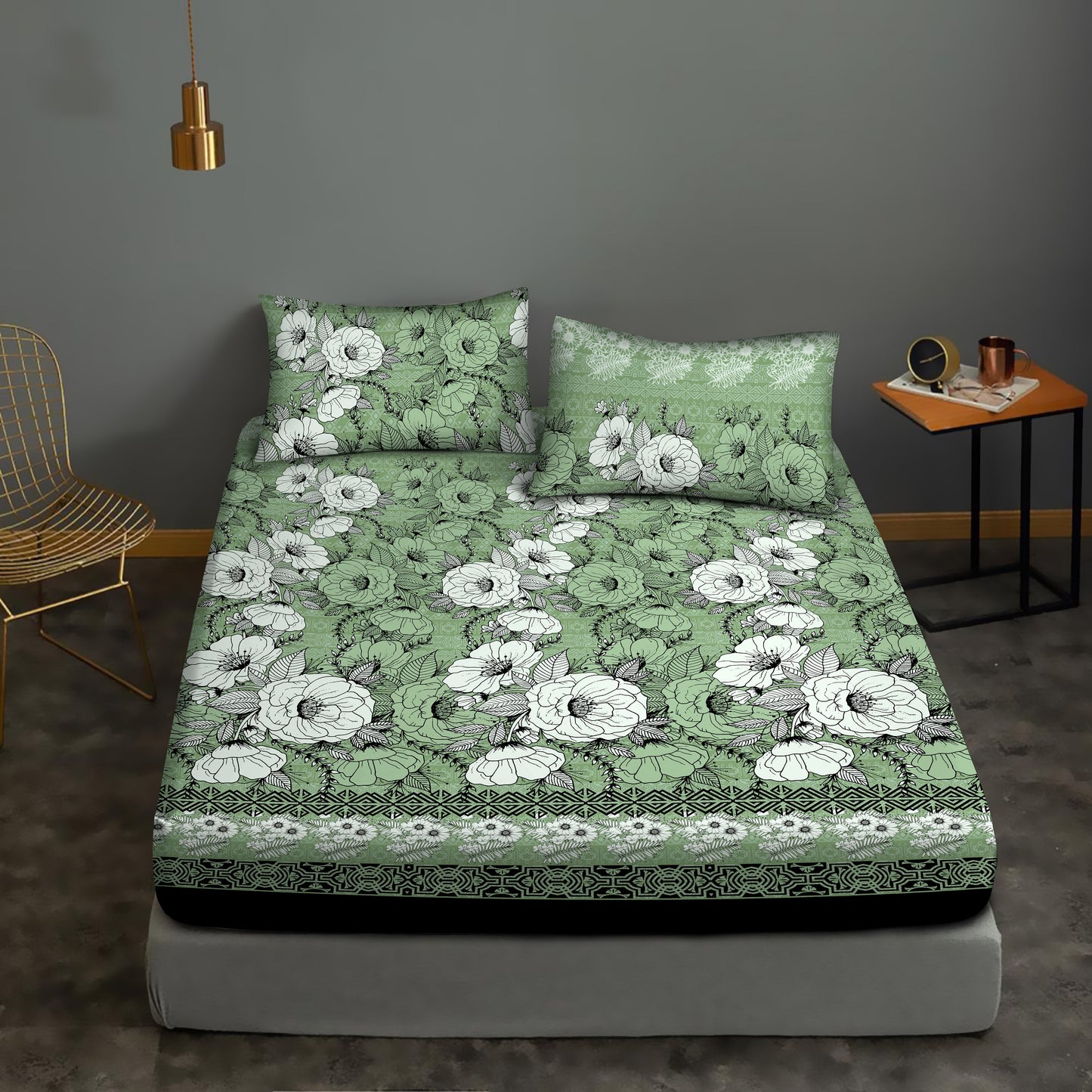 Green Scene A-Fitted Sheet Set