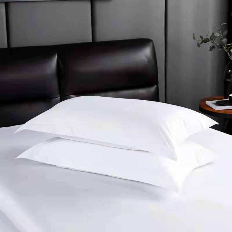 100% COTTON WHITE QUEEN BEDSHEET SET 200TC (THREAD COUNT)