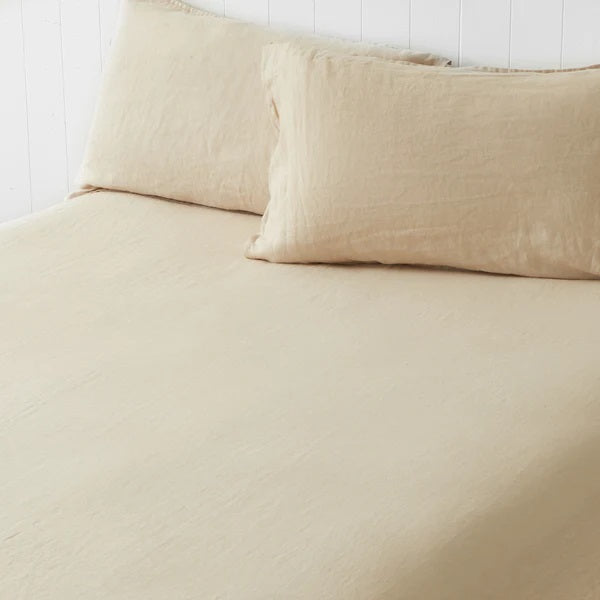 Cotton Fitted Sheet Set-Beige