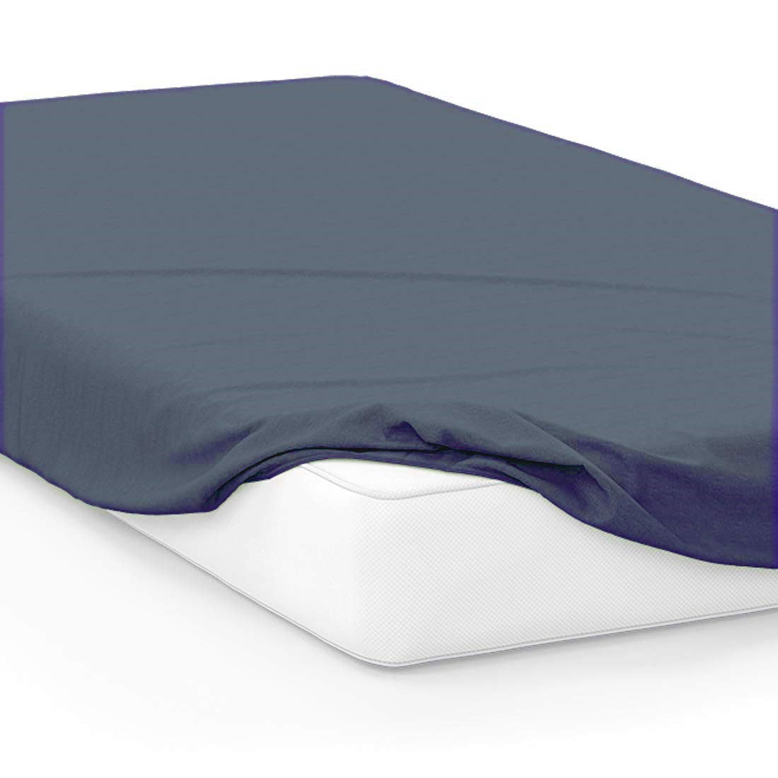 Cotton Fitted Sheet Set-Midnight