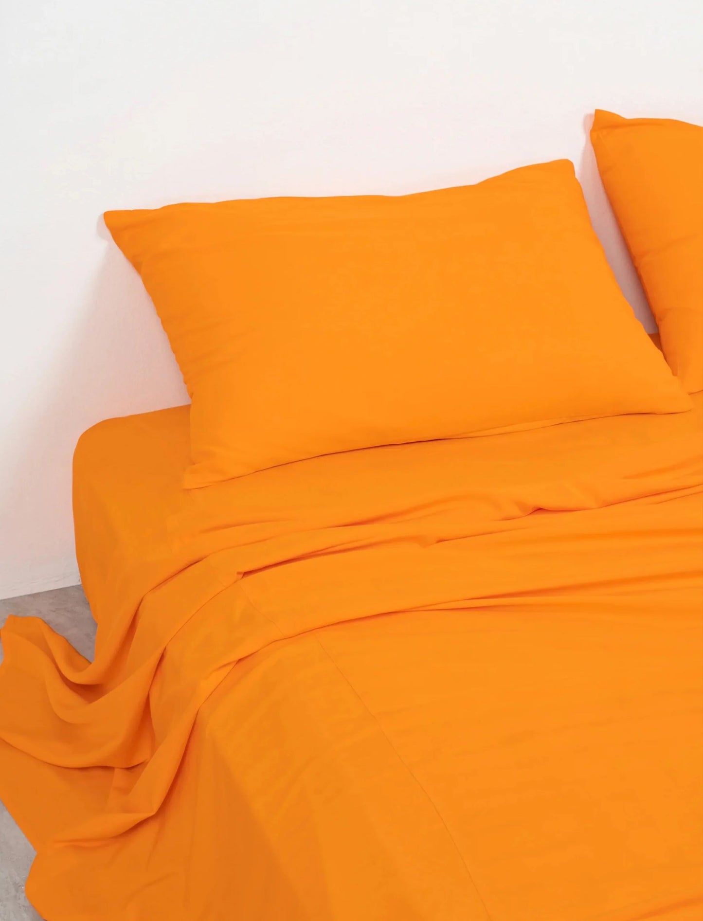 Cotton Fitted Sheet Set-Orange