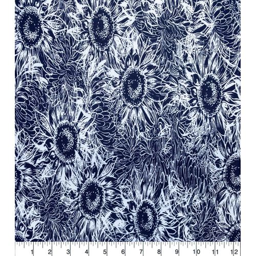 Cotton Fabric 6 yards - Kitenge Black Pod