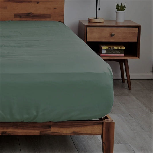 Cotton Fitted Sheet Set-Sage Green