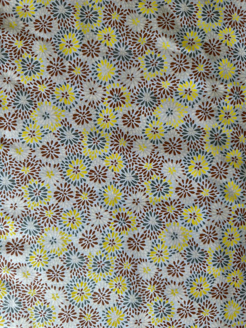 Cotton Fabric 6 Yards-Kitenge Sunflower