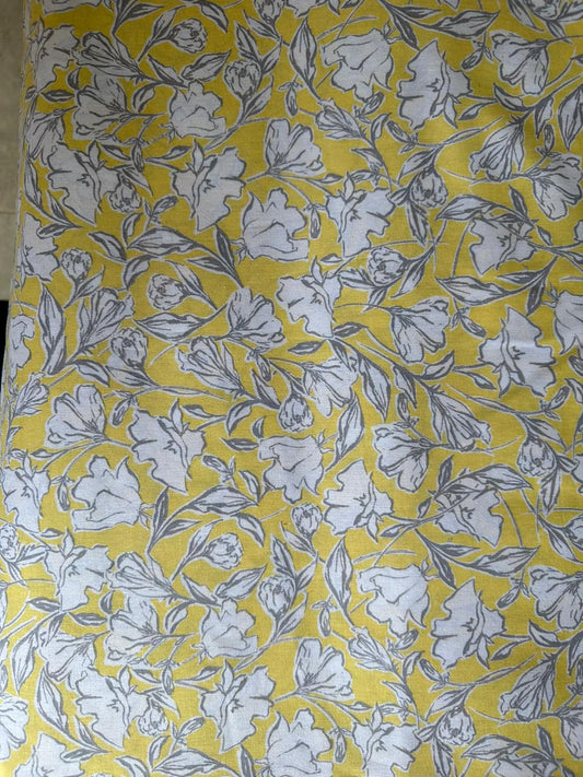 Cotton Fabric 6 yards-Kitenge Yellow Blonde