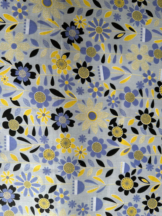 Cotton Fabric 6 yards-Kitenge Daisy