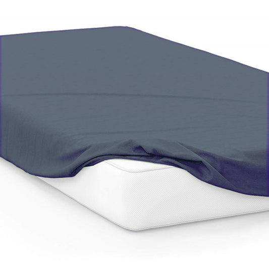 Cotton Fitted Sheet Set-Midnight